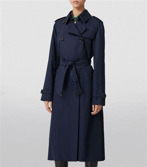 Long Waterloo Heritage Trench Coat in Coal blue 